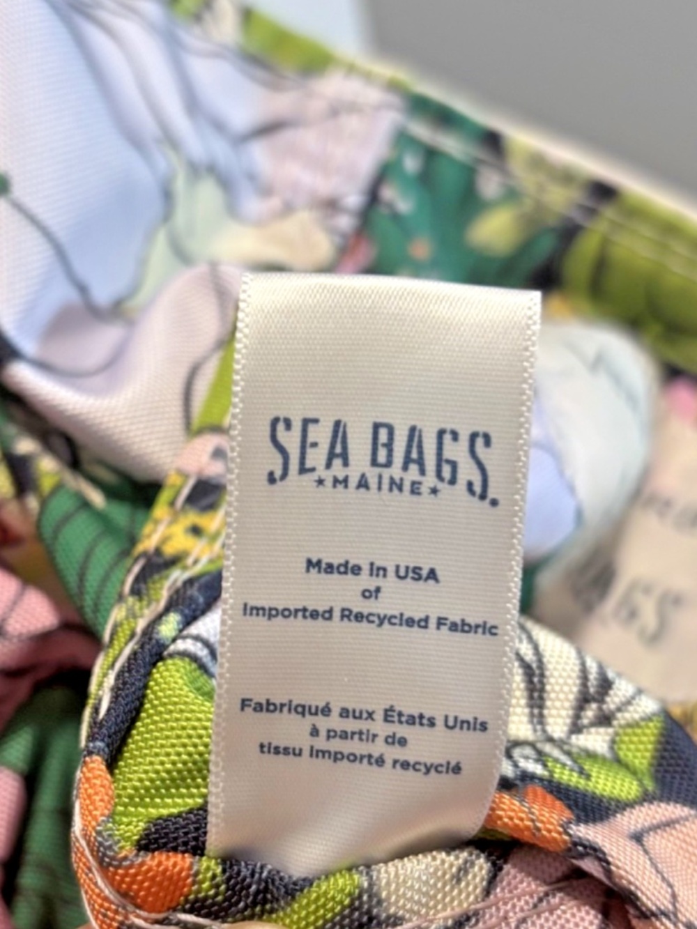Vera Bradley x Sea Bags Nautical Stripes x ReActive Bloom Boom Rope Tote Bag - Picture 7 of 8